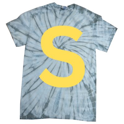 Letter S Chipmunk Christmas Thanksgiving Costume Halloween Tie-Dye T-Shirt