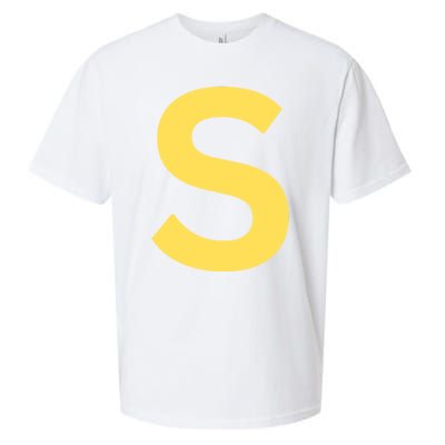 Letter S Chipmunk Christmas Thanksgiving Costume Halloween Sueded Cloud Jersey T-Shirt