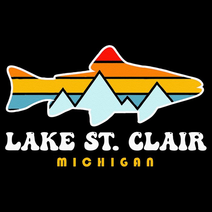 Lake St. Clair Fishing Michigan Fish Impact Tech Backpack
