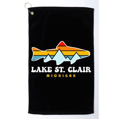 Lake St. Clair Fishing Michigan Fish Golf Towel