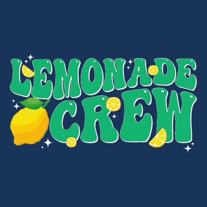 Lemonade Stand Crew Boss Lemon Juice Retro Groovy Fun Yellow Valucap Bio-Washed Visor