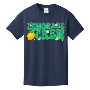 Lemonade Stand Crew Boss Lemon Juice Retro Groovy Fun Yellow Kids T-Shirt