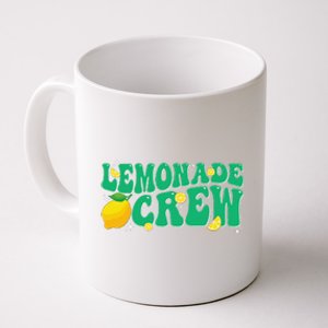 Lemonade Stand Crew Boss Lemon Juice Retro Groovy Fun Yellow Coffee Mug