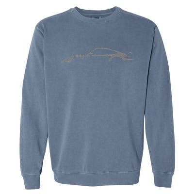 Legendary Sports Car Iconic 911 Silhouette Vintage Garment-Dyed Sweatshirt