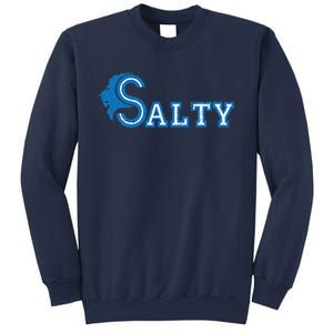 Lion Salty Cool Lion With Blue Eyes Artwork Sweatshirt