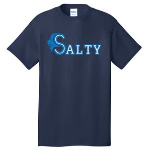 Lion Salty Cool Lion With Blue Eyes Artwork Tall T-Shirt