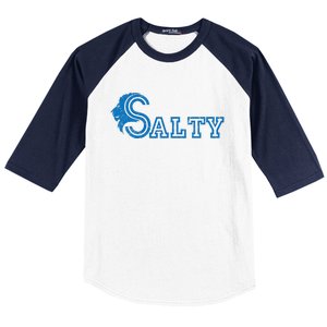 Lion Salty Cool Lion With Blue Eyes Artwork Baseball Sleeve Shirt