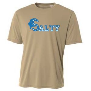 Lion Salty Cool Lion With Blue Eyes Artwork Cooling Performance Crew T-Shirt