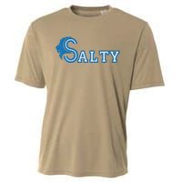 Lion Salty Cool Lion With Blue Eyes Artwork Cooling Performance Crew T-Shirt