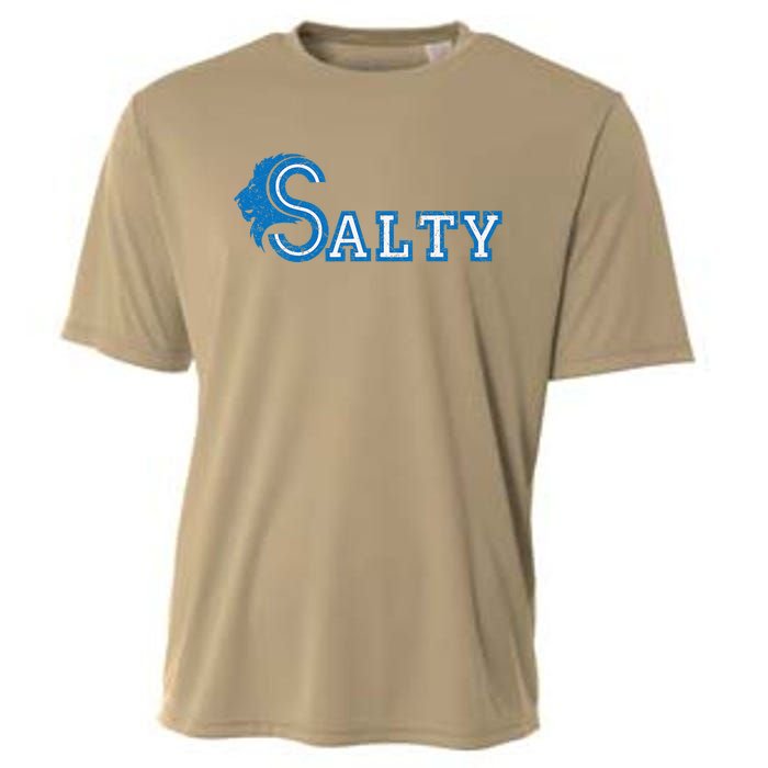 Lion Salty Cool Lion With Blue Eyes Artwork Cooling Performance Crew T-Shirt