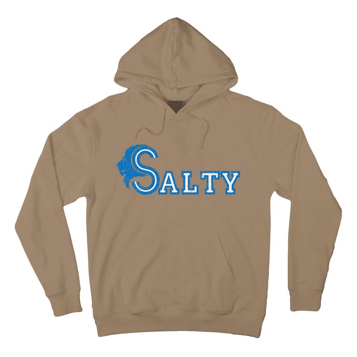 Lion Salty Cool Lion With Blue Eyes Artwork Hoodie