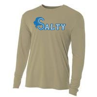 Lion Salty Cool Lion With Blue Eyes Artwork Cooling Performance Long Sleeve Crew