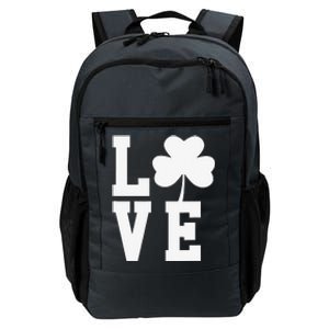 LOVE Shamrock Clover Saint Patrick's Day Daily Commute Backpack