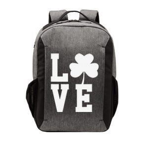 LOVE Shamrock Clover Saint Patrick's Day Vector Backpack