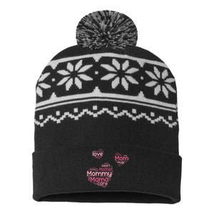 Love Shape Cloud Mother's Day USA-Made Snowflake Beanie