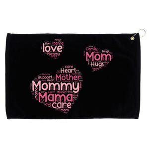 Love Shape Cloud Mother's Day Grommeted Golf Towel