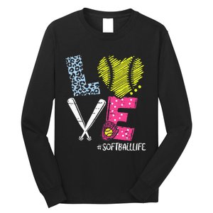 Love Softball Coach Player Softball Life Teen Long Sleeve Shirt