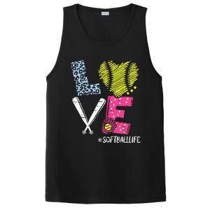 Love Softball Coach Player Softball Life Teen PosiCharge Competitor Tank