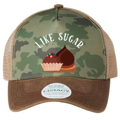 Like Sugar Chocolate Fanatic Valentine's Day Candy Lover Meaningful Gift Legacy Tie Dye Trucker Hat