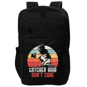 Love Softball Catcher Hair DonT Care Fun Gift Design Meaningful Gift Impact Tech Backpack