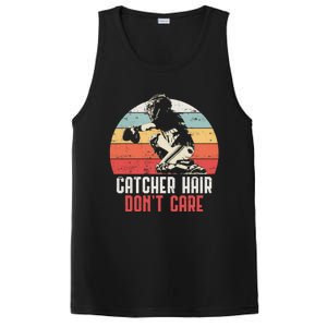 Love Softball Catcher Hair DonT Care Fun Gift Design Meaningful Gift PosiCharge Competitor Tank