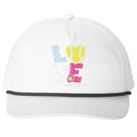 Love Softball Coach Player Softball Life Snapback Five-Panel Rope Hat