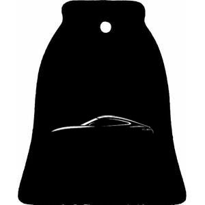 Legendary Sports Car Iconic 911 Silhouette Design Ceramic Bell Ornament