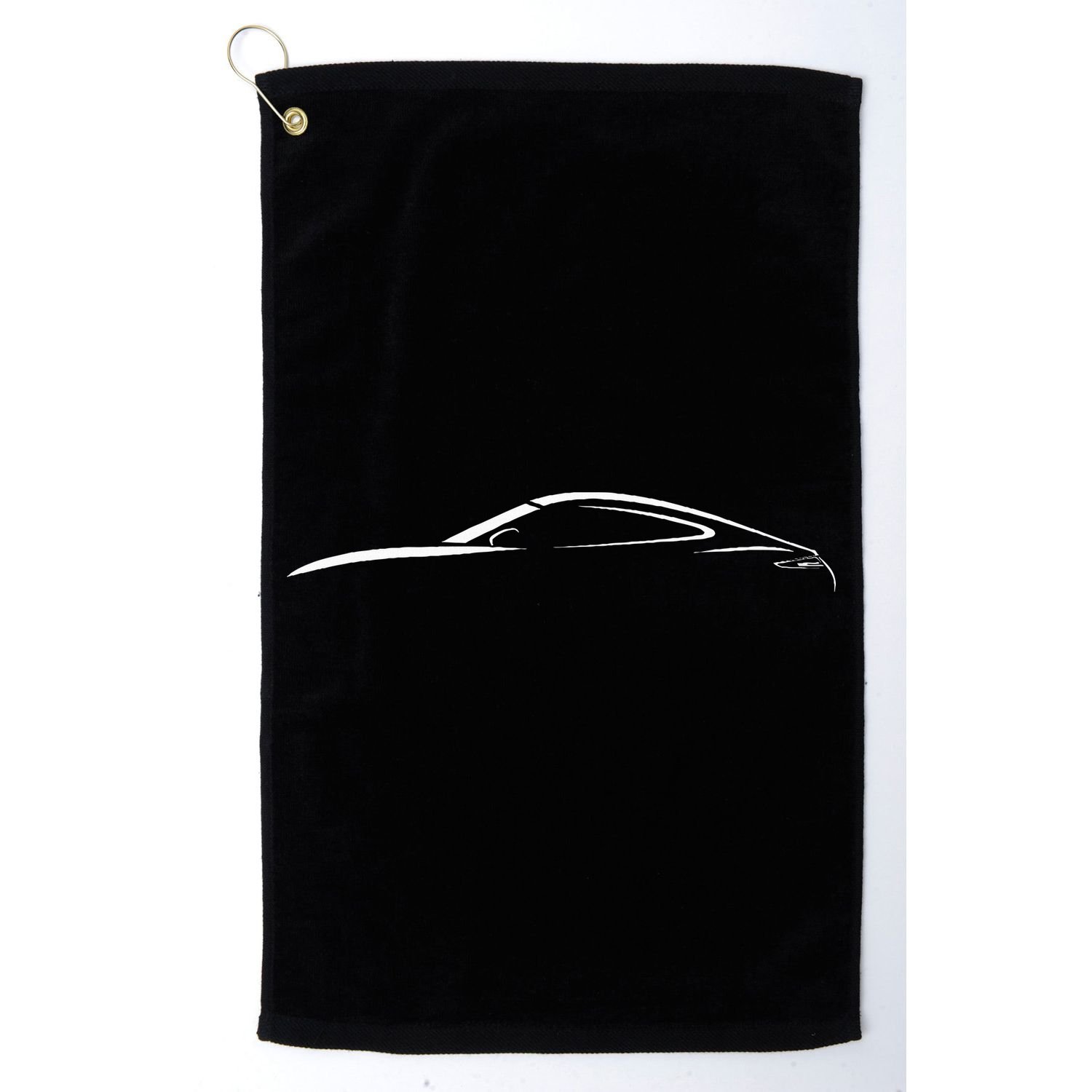 Legendary Sports Car Iconic 911 Silhouette Design Golf Towel