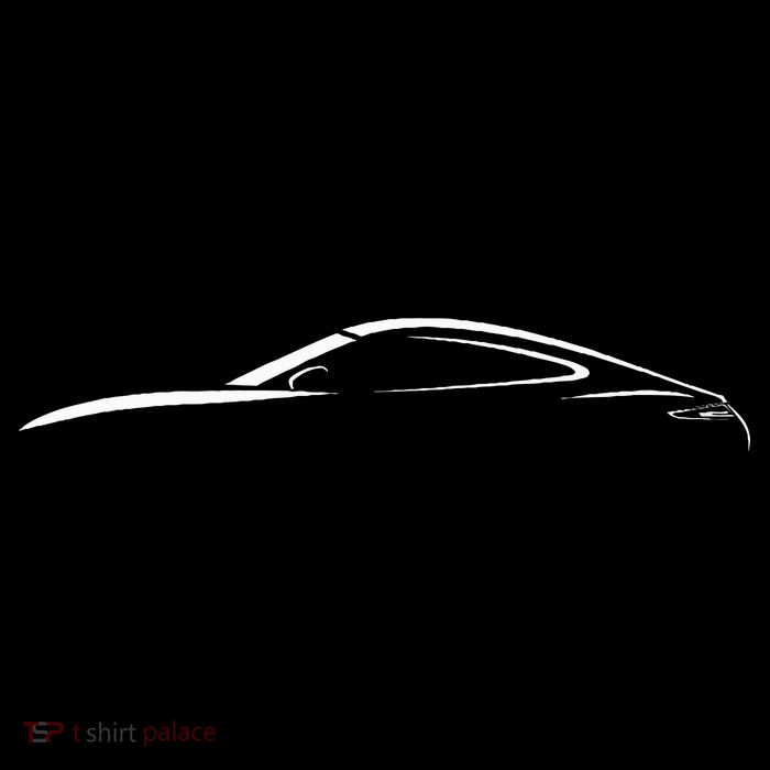 Legendary Sports Car Iconic 911 Silhouette Design Women's V-Neck T-Shirt