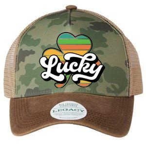 Lucky Sign Clover Leaf St Patricks Day Legacy Tie Dye Trucker Hat