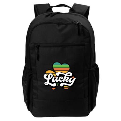 Lucky Sign Clover Leaf St Patricks Day Backpack