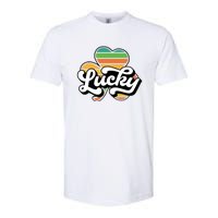 Lucky Sign Clover Leaf St Patricks Day Softstyle CVC T-Shirt