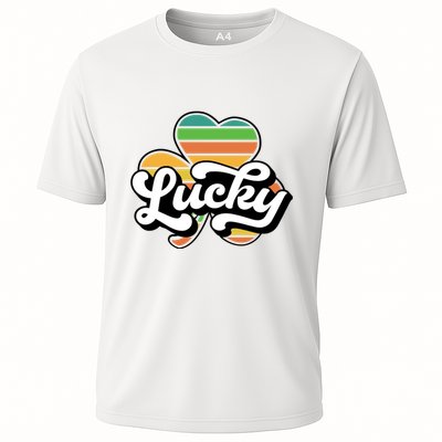 Lucky Sign Clover Leaf St Patricks Day Performance Shirt