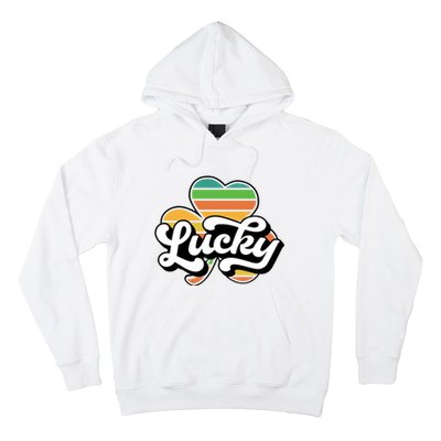 Lucky Sign Clover Leaf St Patricks Day Hoodie