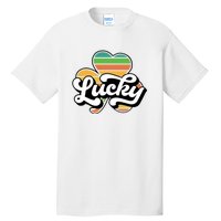 Lucky Sign Clover Leaf St Patricks Day Tall T-Shirt