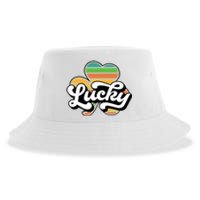 Lucky Sign Clover Leaf St Patricks Day Sustainable Bucket Hat