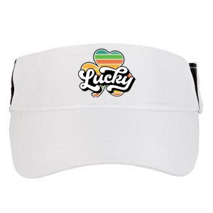 Lucky Sign Clover Leaf St Patricks Day Adult Drive Performance Visor