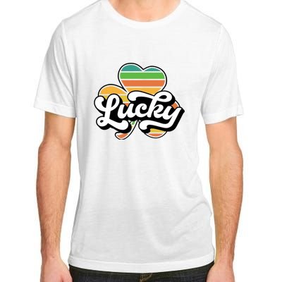 Lucky Sign Clover Leaf St Patricks Day Adult ChromaSoft Performance T-Shirt