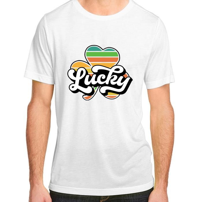 Lucky Sign Clover Leaf St Patricks Day Adult ChromaSoft Performance T-Shirt