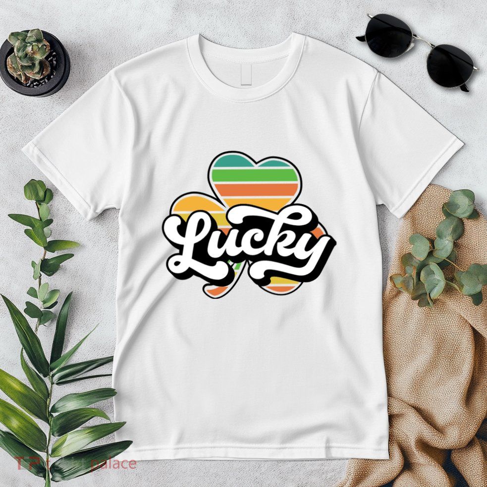 Lucky Sign Clover Leaf St Patricks Day Premium T-Shirt
