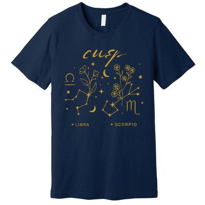 Libra Scorpio Cusp Zodiac Horoscope October Birth Month Premium T-Shirt