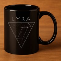 Lyra Star Constellation Lyran Starseed 11oz C Handle Ceramic Mug