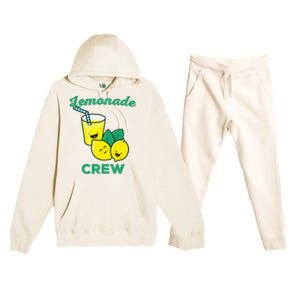 Lemonade Stand Crew and Boss Lemon Juice Summer Yellow Premium Hooded Sweatsuit Set