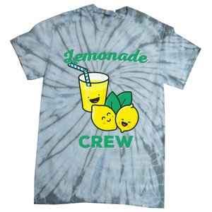 Lemonade Stand Crew and Boss Lemon Juice Summer Yellow Tie-Dye T-Shirt