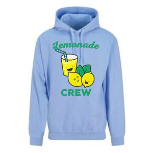 Lemonade Stand Crew and Boss Lemon Juice Summer Yellow Unisex Surf Hoodie