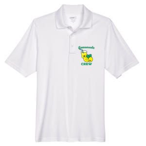 Lemonade Stand Crew and Boss Lemon Juice Summer Yellow Men's Origin Performance Pique Polo