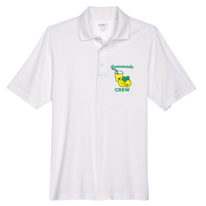 Lemonade Stand Crew and Boss Lemon Juice Summer Yellow Men's Origin Performance Pique Polo