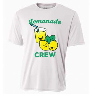 Lemonade Stand Crew and Boss Lemon Juice Summer Yellow Cooling Performance Crew T-Shirt