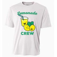 Lemonade Stand Crew and Boss Lemon Juice Summer Yellow Cooling Performance Crew T-Shirt