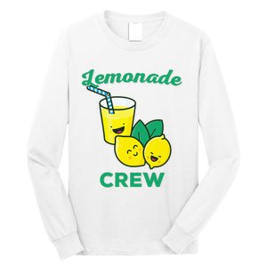 Lemonade Stand Crew and Boss Lemon Juice Summer Yellow Long Sleeve Shirt